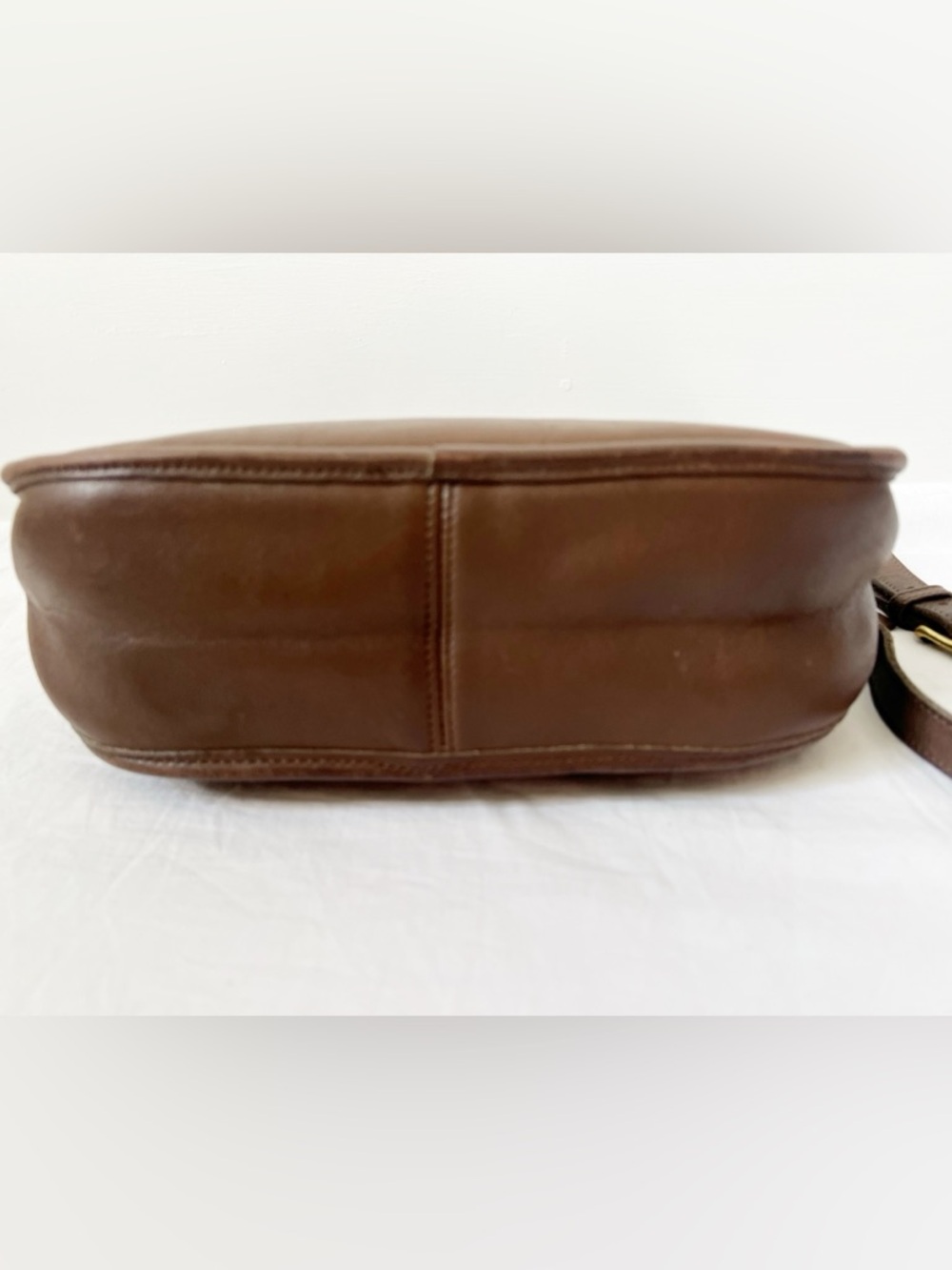 Vintage Coach 9790 Brown Leather Made in USA Crossbody Bag - Picture 3 of 7